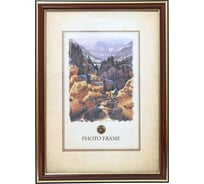 Пластиковая фоторамка ООО Комус 30x40 см красное дерево 725454