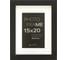 Пластиковая рамка ООО Комус с паспарту gloria black 15x20 см 37319 1033129 1
