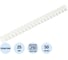 Пружины для переплета пластиковые Выбор есть 21 кольцо, 25 мм, (белые), 50 шт./уп 1404291 2