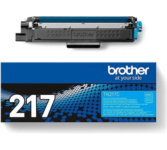 Тонер-картридж Brother 2300 страниц голубой для MFC-L3770CDW, DCP-L3550CDW, HL-L3230CDW TN217C