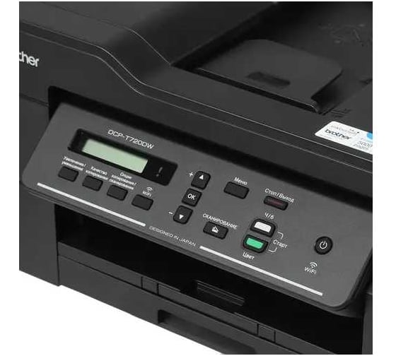 Многофункциональное устройство Brother DCPT-720DWR1 цветное струйное 3 в1 InkBenefit Plus, А4, подключение USB и б DCPT720DWR1