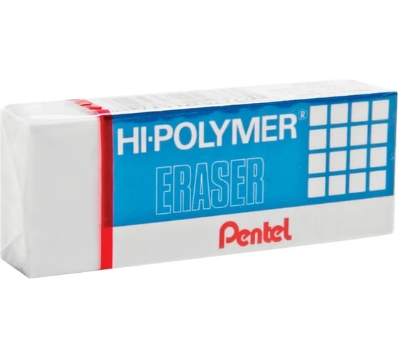 Ластик Pentel Hi-Polymer Erase ZEH05 43x17x11.5 мм, 48 шт 670096 1