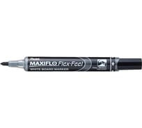 Маркер для белых досок Pentel Maxiflo Flex-Feel MWL5SBF-AX гибкий наконечник, 1 - 5 мм, перо круглое, черный 610120