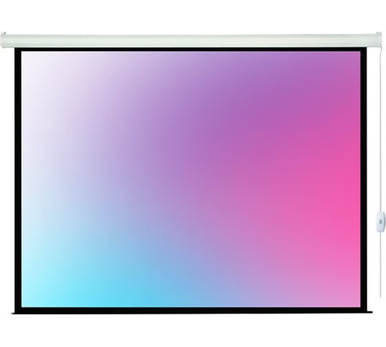 Экран с электроприводом Lumien LEC-100116 Eco Control 177x280 см, рабочая область 169x272 см, Matte White, черная кайма по периметру, 16:10 6 121571