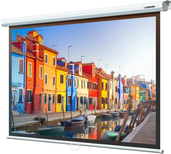 Настенный экран Lumien LEP-100111 Eco Picture 120x160 см, рабочая область 114x154 см, Matte White, восьмигранный корпус, возможность потолочного крепления 6 121517
