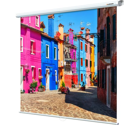 Настенный экран Lumien LEP-100105 Eco Picture 160x160 см, Matte White, восьмигранный корпус, возможность потолочного и настенного крепления 6 54503
