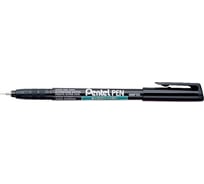 Перманентный маркер Pentel Green Label NMF50-AO черный, 0.6 мм, перо круглое, 12 шт 610008