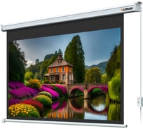 Экран с электроприводом Lumien LMC-100218 Master Control 153x200 см, рабочая область 109x194 см, диагональ 88 см, High Contrast, черная кайма сверху 4 6 121505