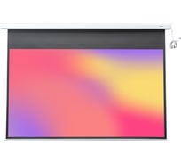 Экран с электроприводом Lumien LMC-100114 Master Control 174x240 см, рабочая область 130x232 см, диаметр 104 см, Matte White, FiberGlass, черная кайма 6 52333