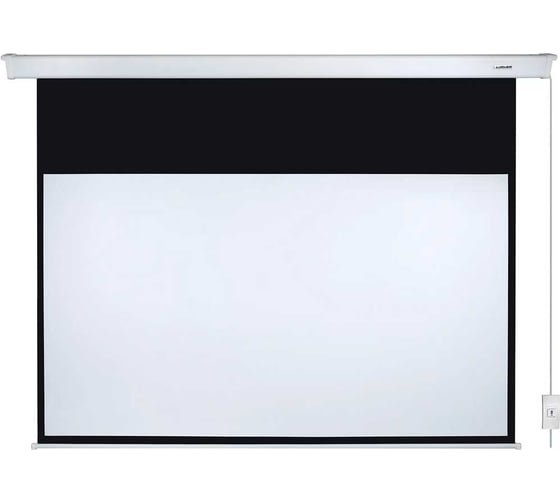 Экран с электроприводом Master Control Lumien 183х200 см (раб.область 109х194 см) (88") Matte White FiberGlass черн. кайм \3\ 121501