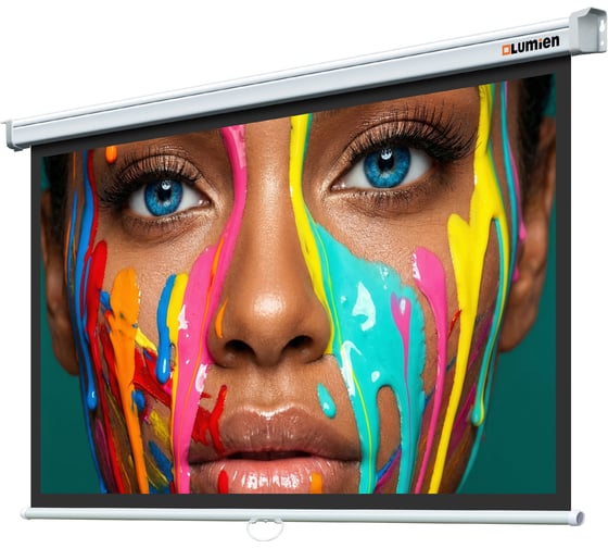 Настенный экран Lumien LMP-100116 Master Picture 189x240 см, рабочая область 130x232 см, Matte White FiberGlass, белый корпус, черная кайма 6 52329