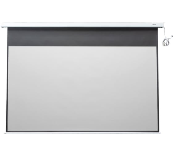 Экран с электроприводом Lumien LMC-100127 Master Control 150x180 см, рабочая область 105x168 см, диагональ 78 см, Matte White, FiberGlass, черная кайма 6 66712