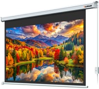 Экран с электроприводом Master Control Lumien 204х240 см (раб.область 130х232см) (105") Matte White FiberGlass черн. кайм \3\ 121504