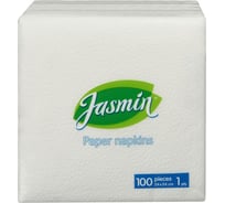 Бумажные салфетки Jasmin 1 слой, 24x24 см, 100 шт. С100241
