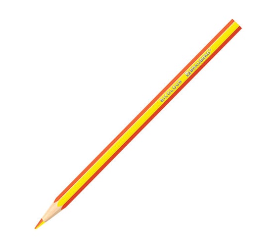 Карандаши BRAUBERG Bicolour с двухцветным грифелем, 12 шт, 24 цвета 181855
