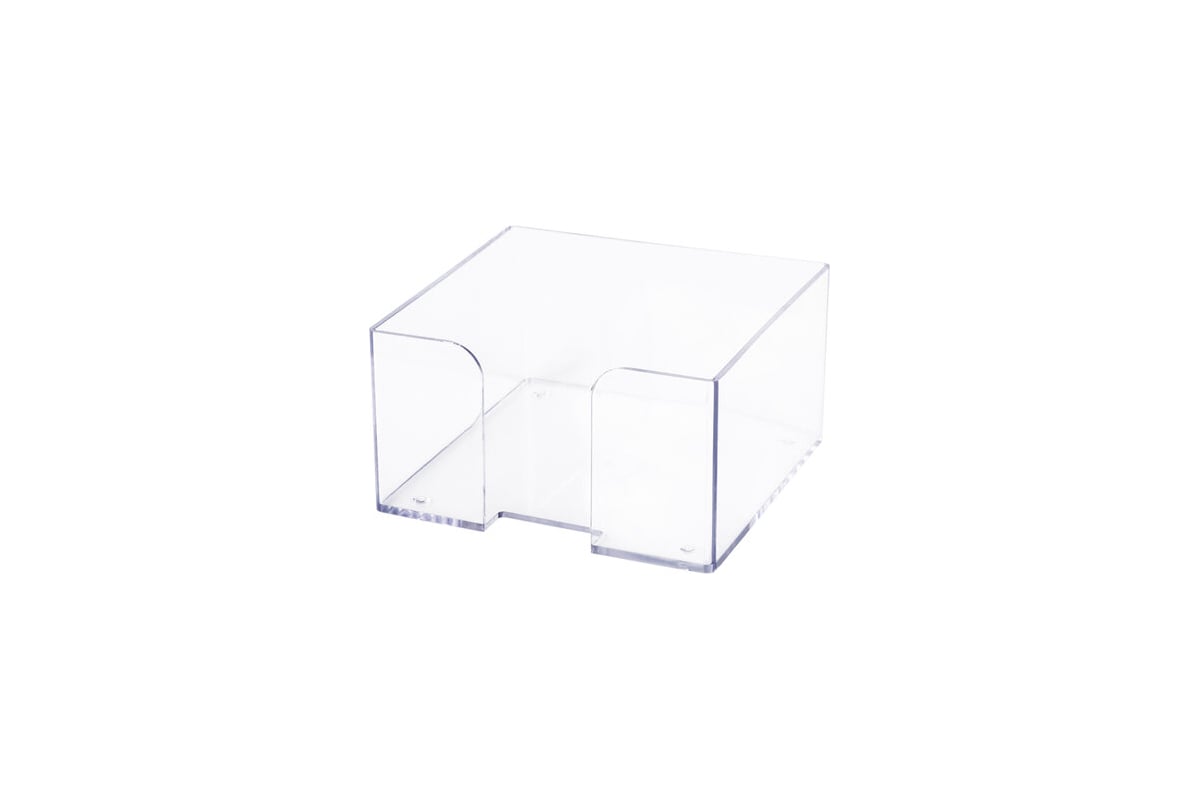 Пластиковая подставка для бумажного блока BRAUBERG Classic 90x90x50 мм ...