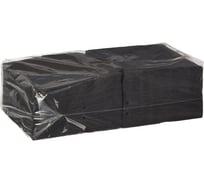 Салфетки ООО Комус 2 слоя, 33x33 см, черные, 200 шт. 756875