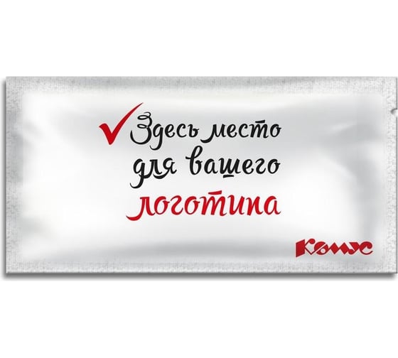 Влажные освежающие салфетки ООО Комус 6x12 см, саше, в инд. упак. 1067105
