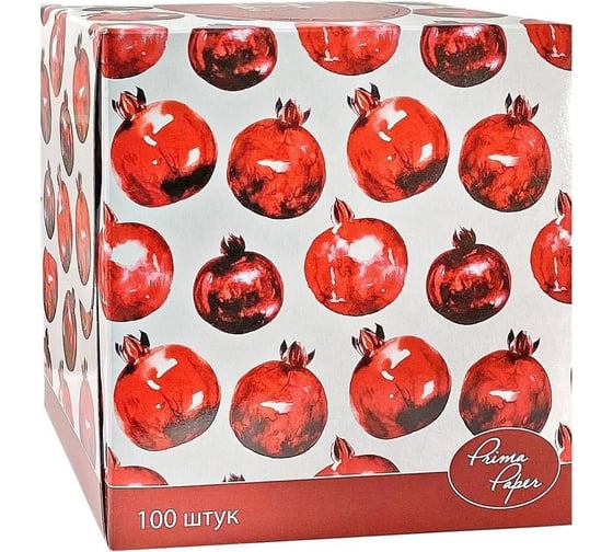 Косметические салфетки ООО Комус куб, 2 слоя, 100 шт. 1271011