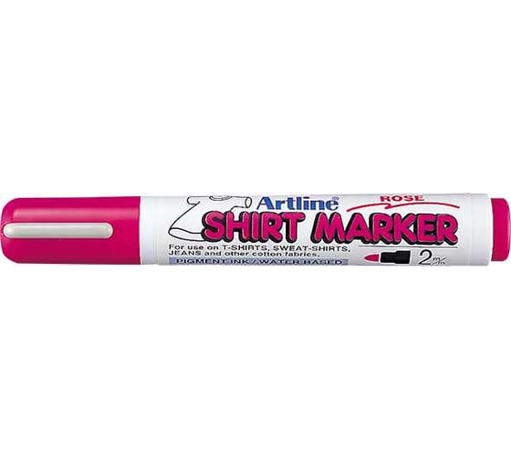 Маркер по ткани Artline Shirt Marker, наконечник 2.0 мм, розовый EKT2-374