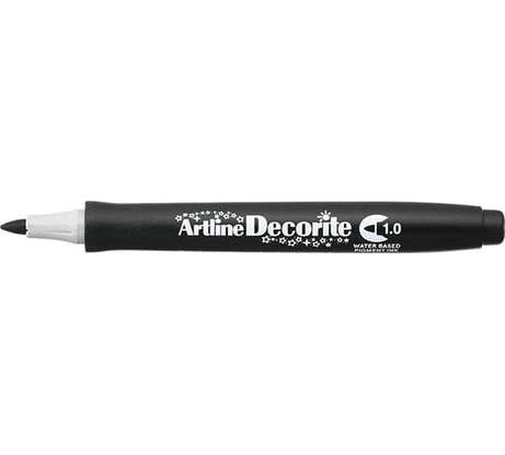 Маркер Artline Decorite с пигментными чернилами, пулевидный наконечник 1.0 мм, черный EDF1-808