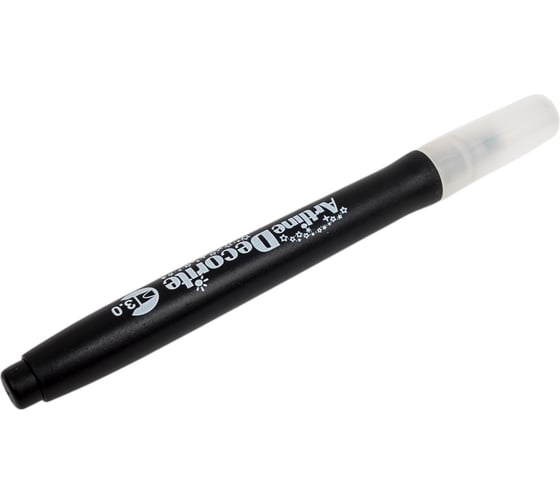 Маркер Artline Decorite с пигментными чернилами, плоский наконечник 3.0 мм, черный EDF3-200