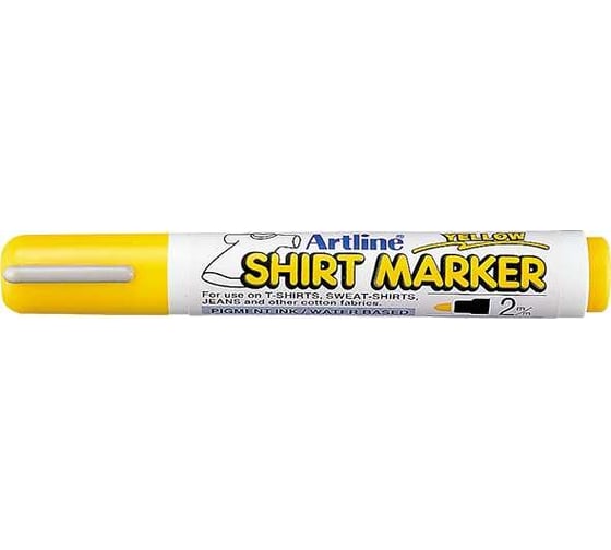 Маркер по ткани Artline Shirt Marker, наконечник 2.0 мм, желтый EKT2-350 1