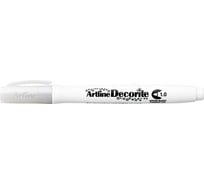 Маркер Artline Decorite с пигментными чернилами, пулевидный наконечник 1.0 мм, белый EDF1-884