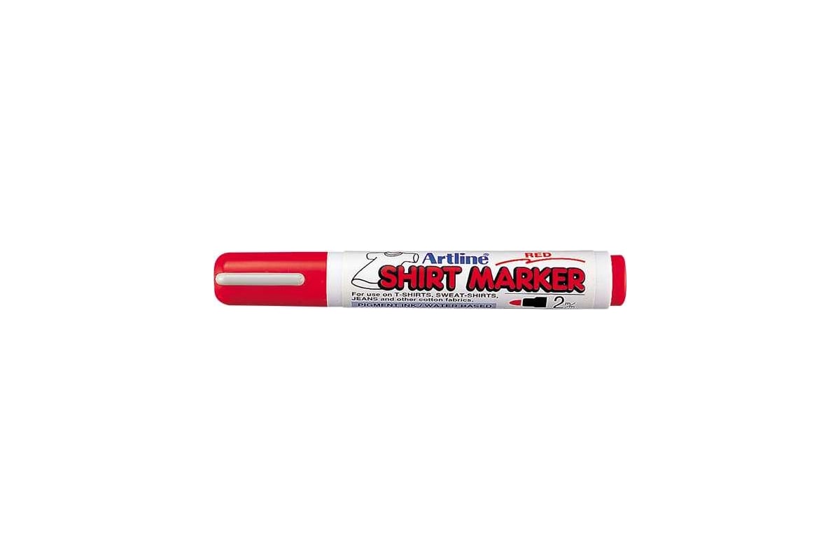 Маркер по ткани Artline Shirt Marker, наконечник 2.0 мм, красный EKT2-473