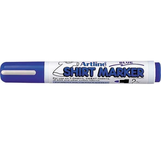 Маркер по ткани Artline Shirt Marker, наконечник 2.0 мм, синий EKT2-558