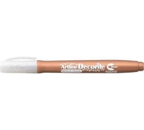 Маркер-кисть Artline Decorite Metallic Brush с пигментными чернилами, бронза EDFMF-880