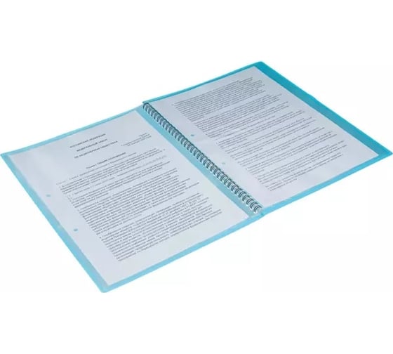Файловая папка на спирали Attache Selection blackblue 10 файлов, а4, 400 мкм 1601574