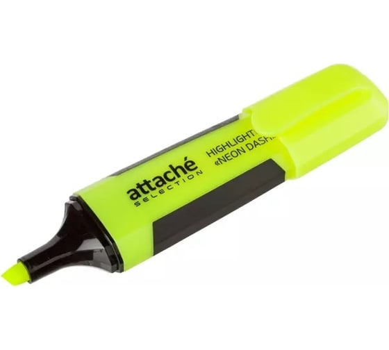 Маркер текстовыделитель Attache Selection neon dash 1-5 мм, желтый, hl 7010 1591140