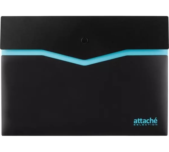 Папка-конверт на кнопке Attache Selection blackblue а4 1601573 1