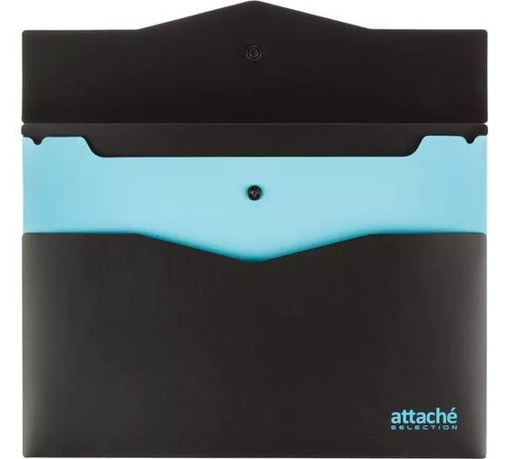 Папка-конверт на кнопке Attache Selection blackblue а4 1601573