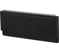 Датированный планинг Galant 2024 305x140 мм ritter, под кожу, черный 114821