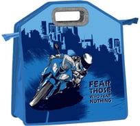 Папка-сумка ЮНЛАНДИЯ 1 отделение, фетровые ручки, 34x30x11 см, best bike 271000