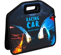 Папка-сумка ЮНЛАНДИЯ 1 отделение, фетровые ручки, 34x30x11 см, night race 270999