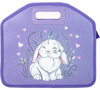 Папка-сумка ЮНЛАНДИЯ 1 отделение, фетровые ручки, 34x30x11 см, little bunny 270998