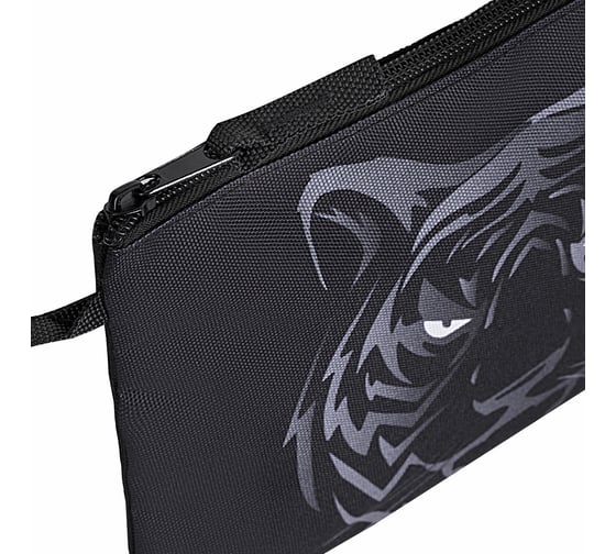 Папка для тетрадей BRAUBERG а5, 1 отделение, полиэстер, на молнии, с ручкой, tiger 271500