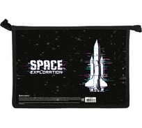 Папка для труда на молнии BRAUBERG а4, 2 отделения, органайзер, space exploration 270979