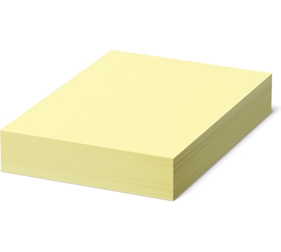 Цветная бумага BRAUBERG А4, 80 г/м2, 500 л., пастель, желтая, для офисной техники 115220