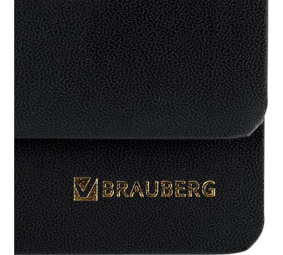 Датированный планинг BRAUBERG 2024 г., 305x140 мм, select, балакрон, черный 114816