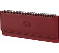 Датированный планинг BRAUBERG 2024 г., 305x140 мм, favorite, под кожу, бордо 114804