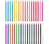 Цветные карандаши BRAUBERG kids 36 цветов, трехгранный корпус, мягкий грифель 3 мм 181945