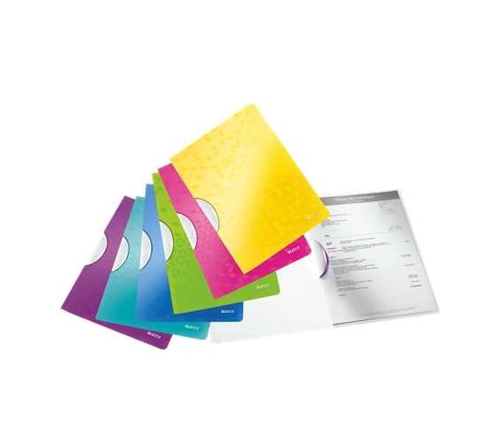 Папка Leitz с клипом wow, синий 41850036