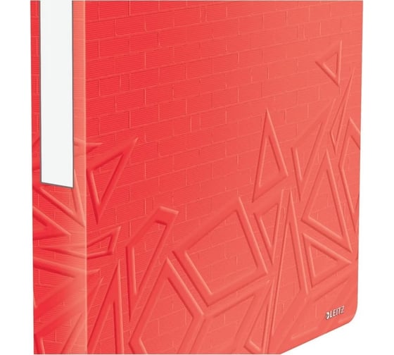 Папка Leitz на 4 кольцах, 30 мм urban chic, оранж-фуксия 42620099