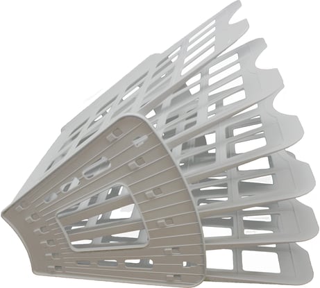 Веерный лоток Осколпласт 6-ти секционный, серый 2-08С