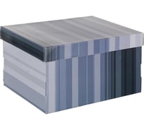 Универсальный архивный короб для хранения Attache 335x245x185 мм, серые полосы, кашированный картон 1737197