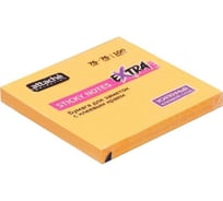 Стикеры Attache Selection extra с клеевым краем, 76x76, неон, оранжевый, 100 листов 1612909